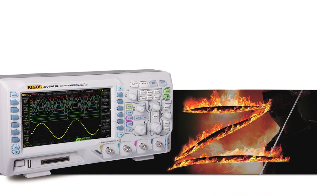 MSO/DS1000Z Series Digital Oscilloscope Analog channel bandwidth: 100 MHz, 70 MHz, 50 MHz 4 analog channels, 16 digital channels (for