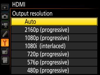 More on Movies HDMI Options The HDMI option in the setup menu controls output resolution and offers a variety of advanced HDMI options.