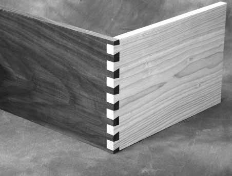 Once you have mastered this technique, you can add other joints to your repertoire such as offset dovetails and rabbeted dovetails. (See page 8 for details.