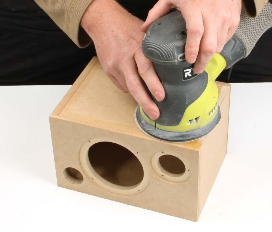 If you are sanding uneven edges, don t be deterred if you are not in possession of an orbital sander, such as the one used in the photo below, because a sanding block is also effective.