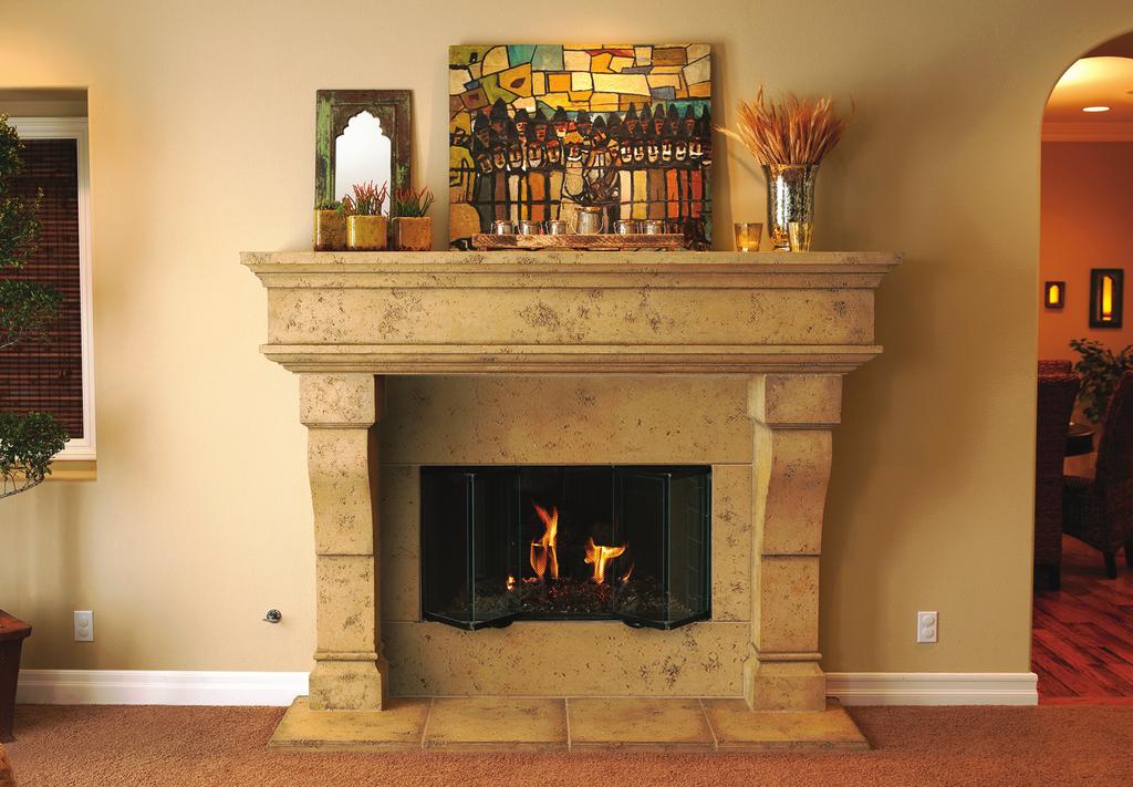 Fireplace Surrounds Installation Instructions BEFORE AFTER Shown: The Palacio with oversized trim panels.