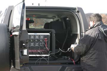 Land: VIP-300T Covert IED JAMMER (Truck Mounted Version) Model VIP-300T BombJammer is a modular Electronic Countermeasure System for covert operation, designed for defensive jamming of Radio