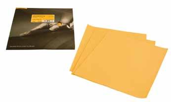 The latex impregnated paper makes the sanding smooth and flexible even on surfaces with edges.
