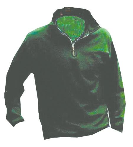 SWEATSHIRTS ADULT (Forest Green, Navy) Quarter-Zip Collar Sweatshirt, Jerzee 50/50 9.0 oz. with set-in sleeves and waistband. Silkscreened on left chest with St.