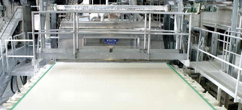Décor paper Voith Paper offers the ModuleJet technology, which is also ideal for rebuilds.