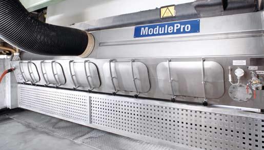 Thermo Paper The ModulePro C jet spray dampener moistens the paper web in the coating machine.