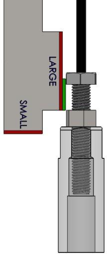 Example 2 Move cam clip in cam Green tab on gauge must fit between bottom of bolt head and top of jam nut Cable Tension Checking Procedure 1. Remove weight stack pin 2.