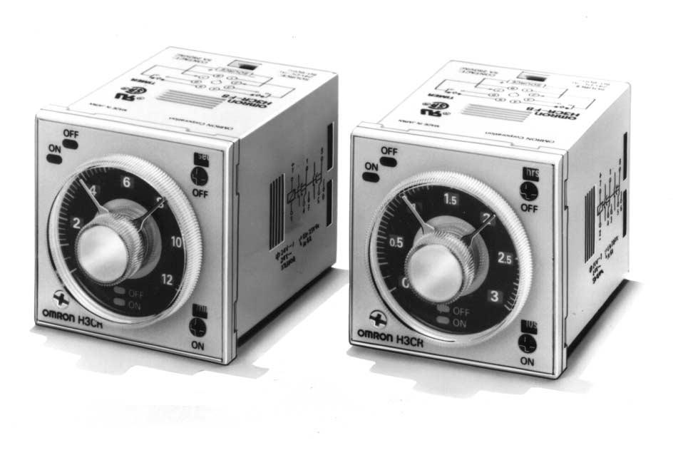 H3CR-F Solid-state Twin Timers H3CR-F H3CR-F DIN 48 x 48-mm Twin Timers Wide power supply ranges of 100 to 240 VAC and 48 to 125 VDC respectively. Independent ON- and OFF-time settings.