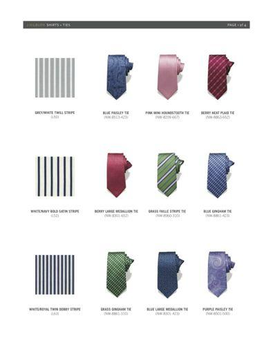 Shirt & Tie Combinations Located