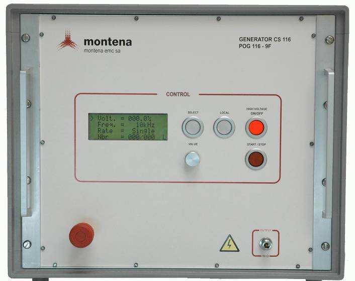 The generator can be controlled by the front panel or remotely from the control software. 4.