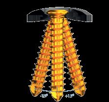 Overview VariAx 2 Screws Screw Angulations All screws can be angulated up to +/-15 degrees in circular holes.