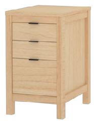 Features Pedestal insets with solid hardwood frame and a laminate top with matching wood edge band.