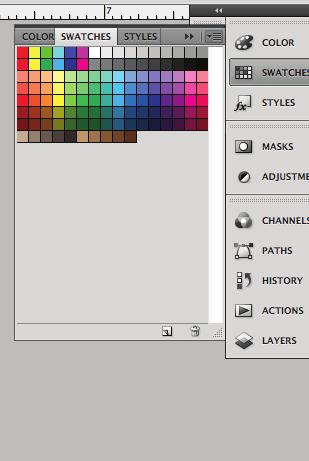 We could complete coloring this piece just using the color picker but having a palette of color to choose
