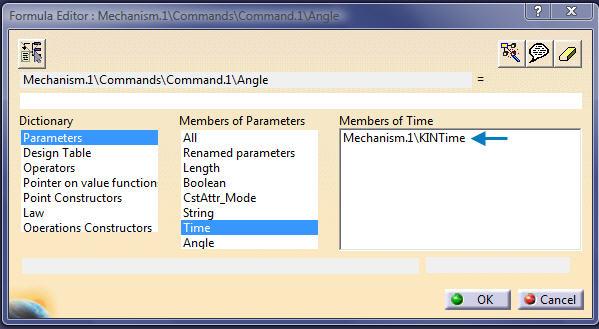 With Parameters and Time selected double click: Mechanism.