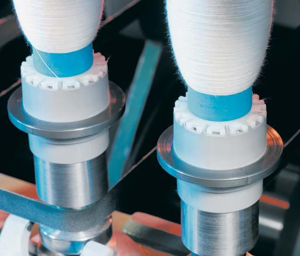 equal success, conventional ring-spinning machines and ComforSpin machines for the production of COM4 compact yarns.