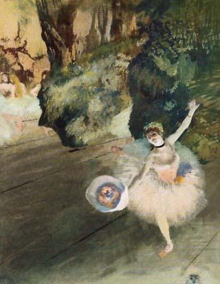 Eduoarde Degas - Ballerinas Degas was another Impressionist painter who was fascinated by ballet or maybe just the