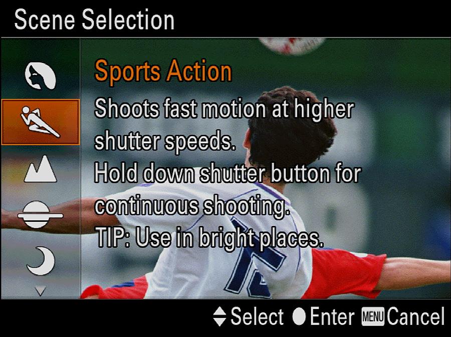 Chapter 3: Shooting Modes for Still Images 31 There is one more, even easier way to switch among the various scene types: Turn the Control dial while the shooting screen is displayed, and the camera