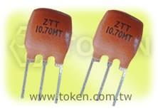 Product Introduction Token ceramic resonator with built-in capacitor (ZTT) is compatible to Murata resonator CST series.