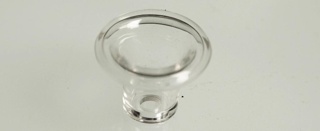 ACRYLIC COMPONENTS ACRYLIC KNOB Ergonomically designed to fit perfectly between