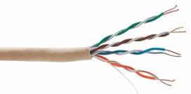 Intercom Cable / Telephone Cable Unshielded FT-4 Intercom CAT-3 CSA FT-4 UL Solid Bare Copper Conductors Twisted Pairs SR PVC Insulation PVC Jacket - Beige -20 C + 60 C Colour Code 22102L3 2p 22awg