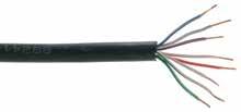 Outdoor / DIRECT BURIAL CABLE CAT-3 Telephone Cable Outdoor Direct Burial Solid Bare Copper Conductors Twisted Pairs SR PVC Insulation High Density UV Resistant Polyethelene Jacket - Black -40 C + 80