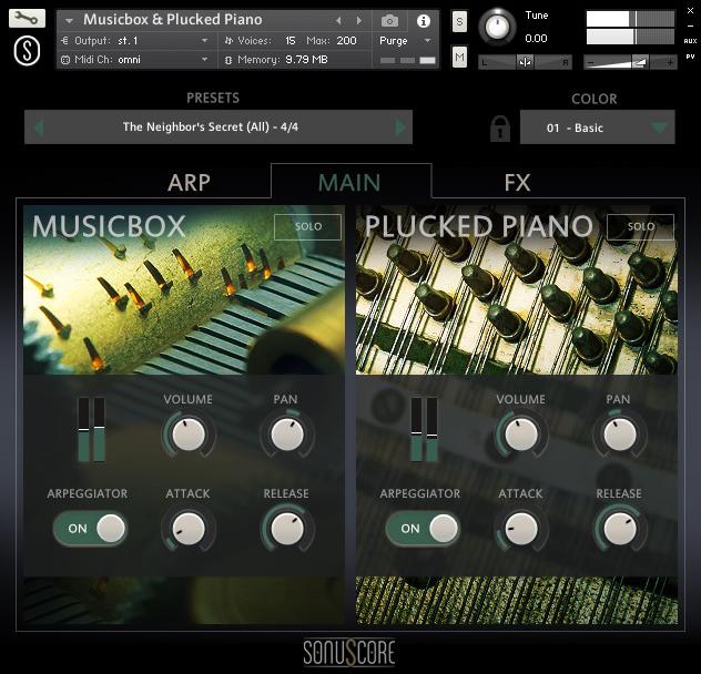 1. INTRODUCTION Welcome to SONUSCORE Origins Vol 2: MUSIC BOX & PLUCKED PIANO. This KONTAKT instrument is the second installment of our Origins series.