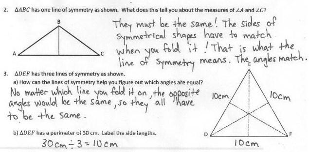 Lesson 13 Objective: Analyze and classify triangles based on side length, angle measure, or both.