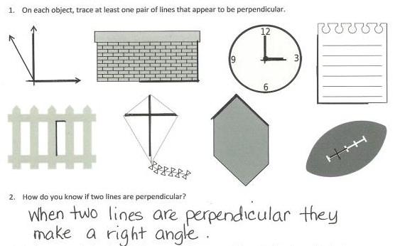 Lesson 3 Objective: Identify, define, and draw perpendicular lines.