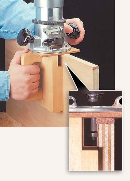 JIGS & ACCESSORIES { Flush Trim Bit. A flush trim bit makes it a snap to trim edging perfectly even with a piece of plywood.
