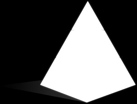 pyramid (noun) A pyramid is a 3D shape that is a