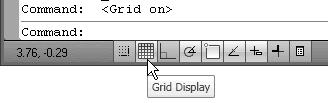 The Status Bar area is located at the bottom of the AutoCAD LT drawing screen.