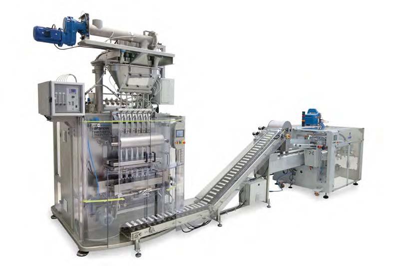 complete production lines ARAnow + Flowpack machine A complete turnkey solution, packaging and box wrapping line, with all the