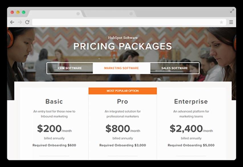 Here s some pricing perspective: HubSpot which also offers a blog, email marketing and a customer relationship manager like we do, doesn't just offer onboarding, they require it.