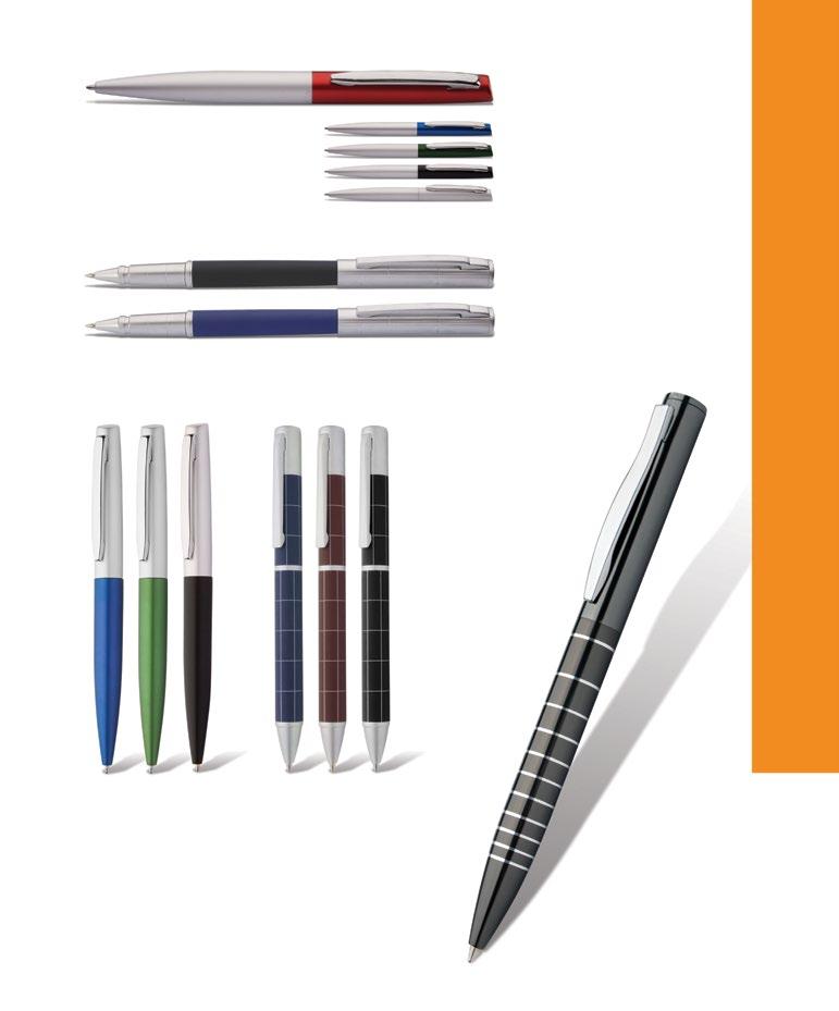 143 Hermes AP63812 Plastic ballpoint pen with silver barrel and coloured cap. With blue refill.