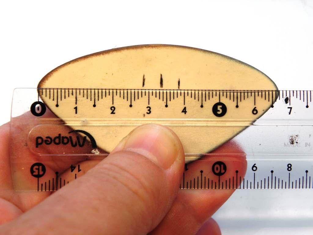 Use a ruler to