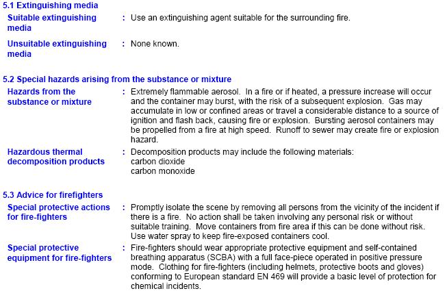 SECTION 5: FIREFIGHTING