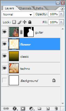 20. Turn on the visibility of the flower layer. 21.