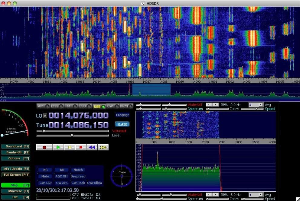 To Listen HF with HDSDR: Just click ExtIO ( before start) and