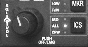 Note: In all PMA6000B, Split Mode turns off all other (Nav, ADF, etc.) selected audio to copilot, who hears only COM 2.