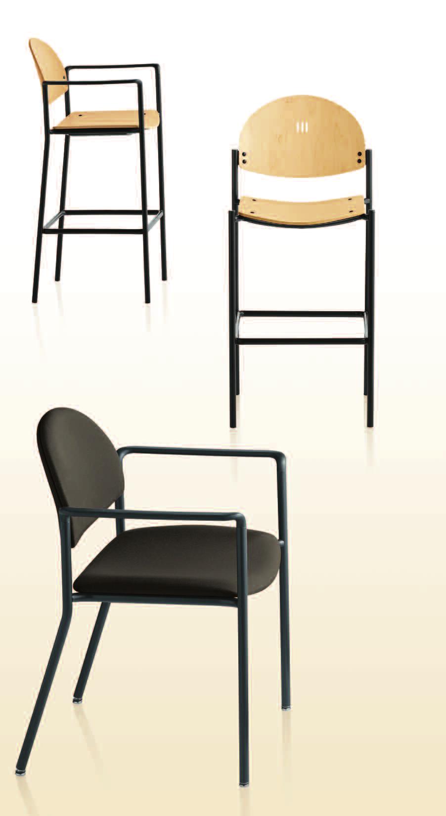 Versa Café Stools The Versa Café Stool combines the clean design and durability of the Versa chair with the height of a stool. The Versa Café Stool is available in polypropylene, fabric and wood.