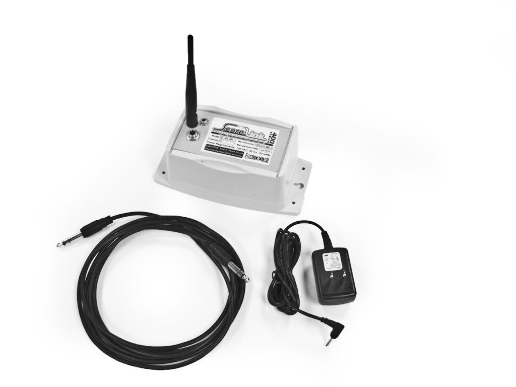 5 Detached Receiver Kit Model SL-400 DRX Description: This wireless receiver attaches to any indoor Electro-Mech scoreboard manufactured since 1998 and must receive data from a ScoreLink 400 wireless