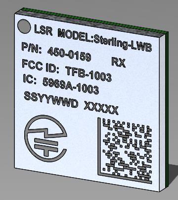 2 Sterling-LWB Modules The Sterling-LWB Base Module is a System in Package (SIP) module. The Sterling-LWB U.