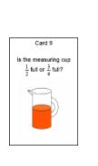 1 Game (printable) Game Students will review and practice the following: naming fractions to represent something shown in a diagram selecting a diagram to represent a given fraction practice