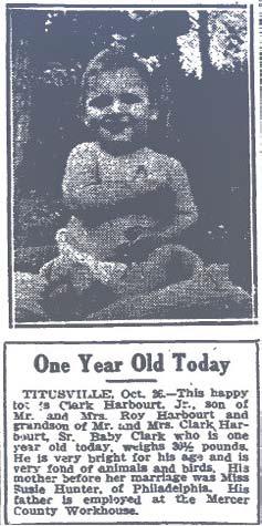 Here is a good example, printed by the Trenton Evening Times (New Jersey) on 26 October 1917, page 5: Look at how much information is packed into this short birthday announcement: The child s full
