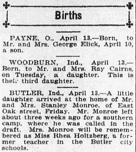 Newspaper editors realized long ago that stories about children sell newspapers; editors have included birth announcements in newspapers from the 1700s up to today.