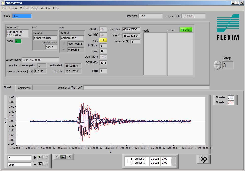 Diagnostics: Signal Analysis Software Signal parameters
