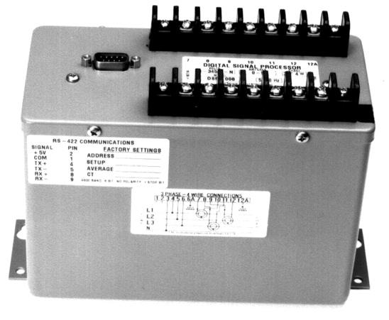 Measurements include: 3 line-to-line and line-to-neutral voltages, 3 currents, 3 perphase power, total power and frequency. All measurements are true RMS values.