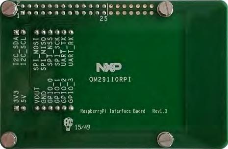 1 OM5578/PN7150RPI demo kit OM5578/PN7150RPI kit is a high performance fully NFC compliant expansion board for Raspberry Pi (refer to [1] for more details).