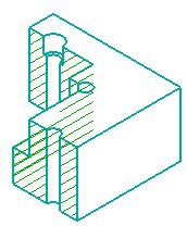 Assembly Crosshatching is not selected Assembly Crosshatching is selected The crosshatch angle that a particular solid is rendered with is determined by the solid's crosshatch section area.