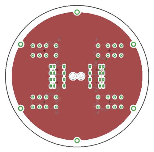 Lower layer The active traces as shown on PCB for